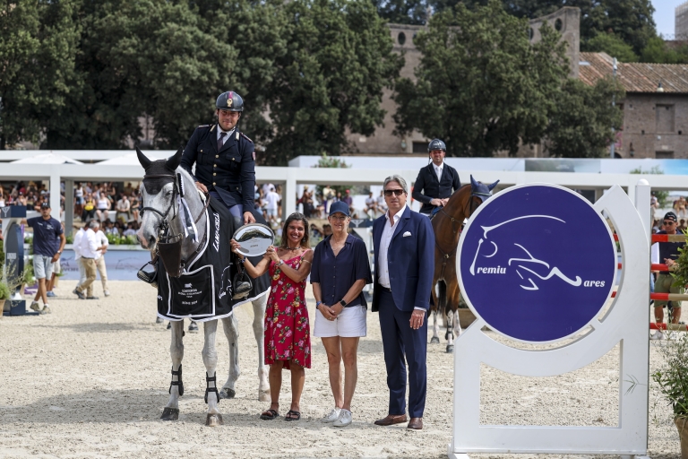 Luca Coata takes the win on home turf in CSI2* Against the Clock with Jump Off 1.30m presented by PremiuMares