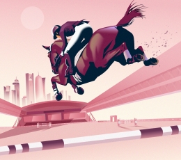 Global Champions Unveils 2025 Poster Direction with Striking Doha Artwork