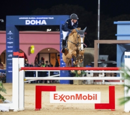 Hans-Dieter Dreher Flies to Victory in Thrilling 1.50m Jump-Off at Longines Global Champions Tour of Doha