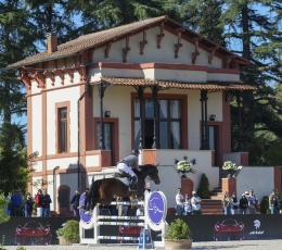 Ciaran Nallon marches to victory in the CSI5* 1.45m jumping competition against the clock in Tor did Quinto Rome.