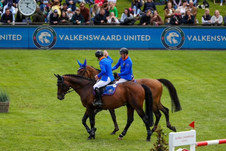 Iconic duo John Whitaker and Marcus Ehning take pole position in GCL Hamburg for Valkenswaard United