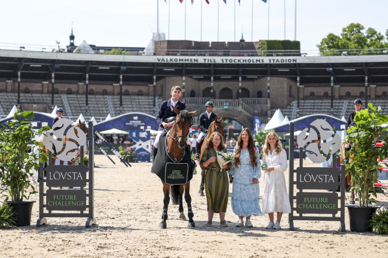 Harry Allen Takes the Top Spot in CSIYH1* 7yo Lövsta Future Challenge International 1.30m