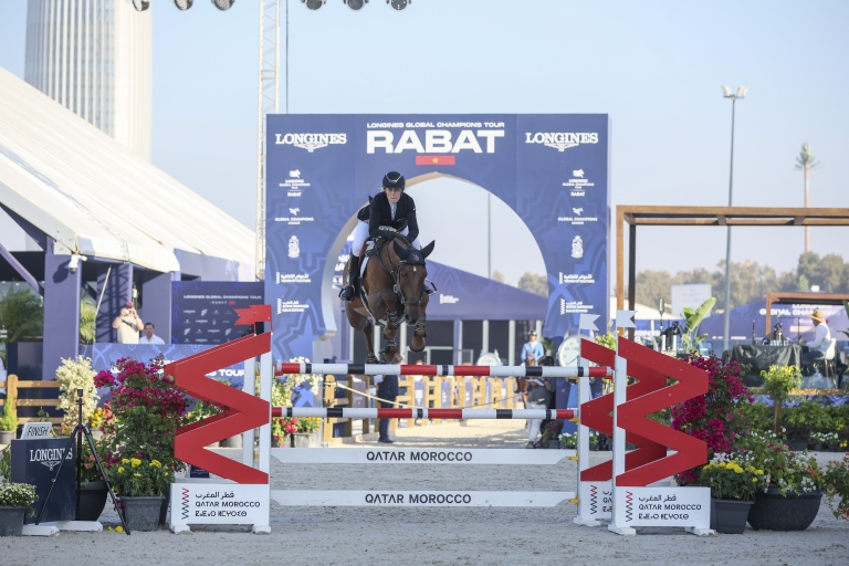 Janne Friederike Meyer-Zimmermann Flies to Victory on Day Two at Longines Global Champions Tour of Rabat