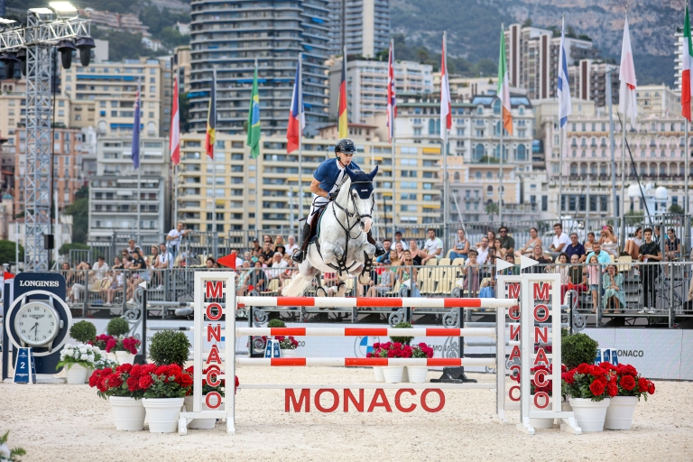 Denis Lynch and Cornets Iberio race to first place at Longines Global Champions Tour of Monaco