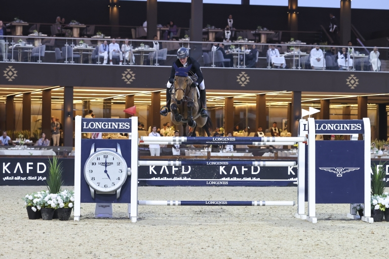 Michael Duffy takes the top spot in CSI5* Third Individual Class 1.50m presented by the Saudi Arabian Equestrian Federation