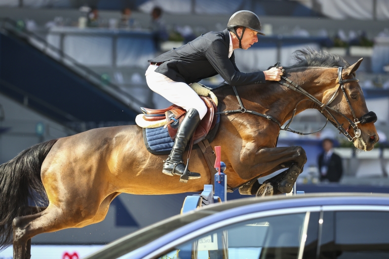 ON THE PODIUM: CSI5 Two Phase Special, 1.45m, presented by BAOJUN*