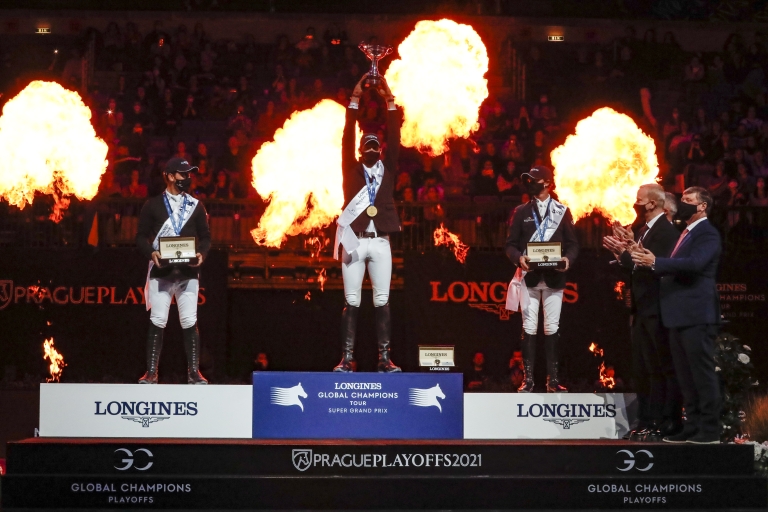 Supersonic Swedes Henrik von Eckermann and King Edward Crowned €1.25 million Longines Global Champions Tour Super Grand Prix Champions