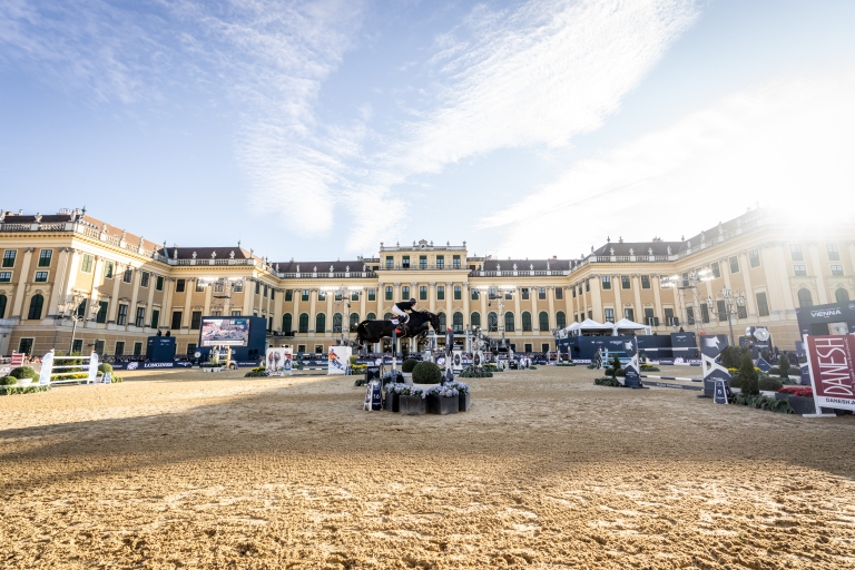 Eckermann Flies to Victory Against the Spectacular Palace Backdrop at Longines Global Champions Tour of Vienna