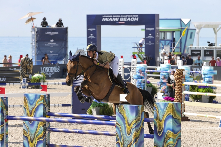 On The Podium: GCTV CSI5* Against-the-clock 1.50m, LGCT Miami Beach Day 2