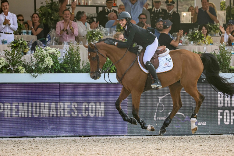 On the podium: PremiuMares 2* Grand Prix Longines Global Champions Tour of Rome