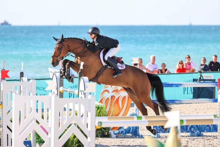 Georgina Bloomberg Triumphs Aboard Sempa Fidelis at the Longines Global Champions Tour of Miami Beach